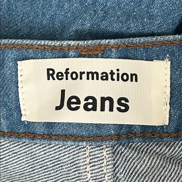 Reformation Women's Blue Straight Jeans - Picture 2 of 11
